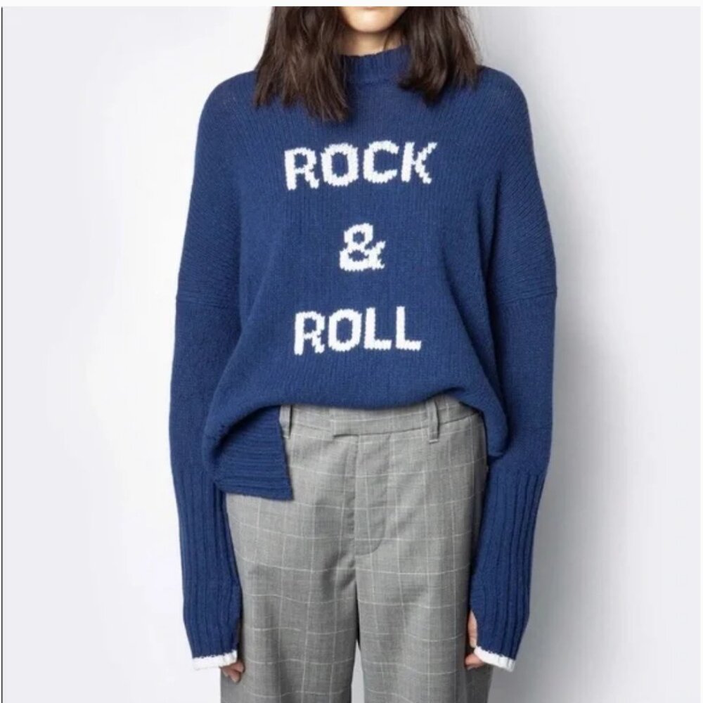 Zadig & Voltaire Malta Rock and Roll Sweater XS Wool